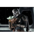 Star Wars The Mandalorian Art Scale Statue 1/10 Mandalorian & Grogu 22 cm