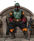 Star Wars The Mandalorian Deluxe Art Scale Statue 1/10 Boba Fett on Throne 18 cm
