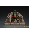 Star Wars The Mandalorian Deluxe Art Scale Statue 1/10 Boba Fett on Throne 18 cm