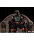 Star Wars The Mandalorian Deluxe Art Scale Statue 1/10 Boba Fett on Throne 18 cm