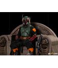 Star Wars The Mandalorian Deluxe Art Scale Statue 1/10 Boba Fett on Throne 18 cm
