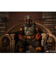 Star Wars The Mandalorian Deluxe Art Scale Statue 1/10 Boba Fett on Throne 18 cm