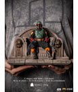 Star Wars The Mandalorian Deluxe Art Scale Statue 1/10 Boba Fett on Throne 18 cm