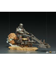 Star Wars The Mandalorian Deluxe Art Scale Statue 1/10 Mandalorian on Speederbike 18 cm
