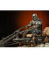 Star Wars The Mandalorian Deluxe Art Scale Statue 1/10 Mandalorian on Speederbike 18 cm