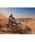 Star Wars The Mandalorian Deluxe Art Scale Statue 1/10 Mandalorian on Speederbike 18 cm