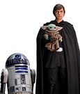 Star Wars The Mandalorian Legacy Replica Statue 1/4 Luke Skywalker, R2-D2 & Grogu 54 cm