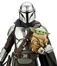 Star Wars The Mandalorian ARTFX Statue 1/10 Mandalorian & Grogu with Beskar Staff 18 cm
