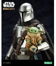 Star Wars The Mandalorian ARTFX Statue 1/10 Mandalorian & Grogu with Beskar Staff 18 cm