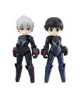 Evangelion Desktop Army Figures Shinji Ikari, Kaworu Nagisa & Evangelion 13 8 - 15 cm