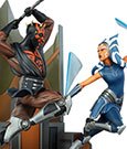 Star Wars: The Clone Wars Diorama Ahsoka Tano vs Darth Maul 51 cm