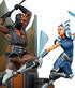 Star Wars: The Clone Wars Diorama Ahsoka Tano vs Darth Maul 51 cm