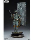 Star Wars Premium Format Statue Boba Fett and Han Solo in Carbonite 70 cm