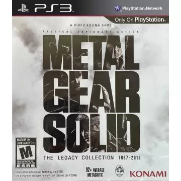 Metal Gear Solid: The Legacy Collection (w/o Artbook) PlayStation 3