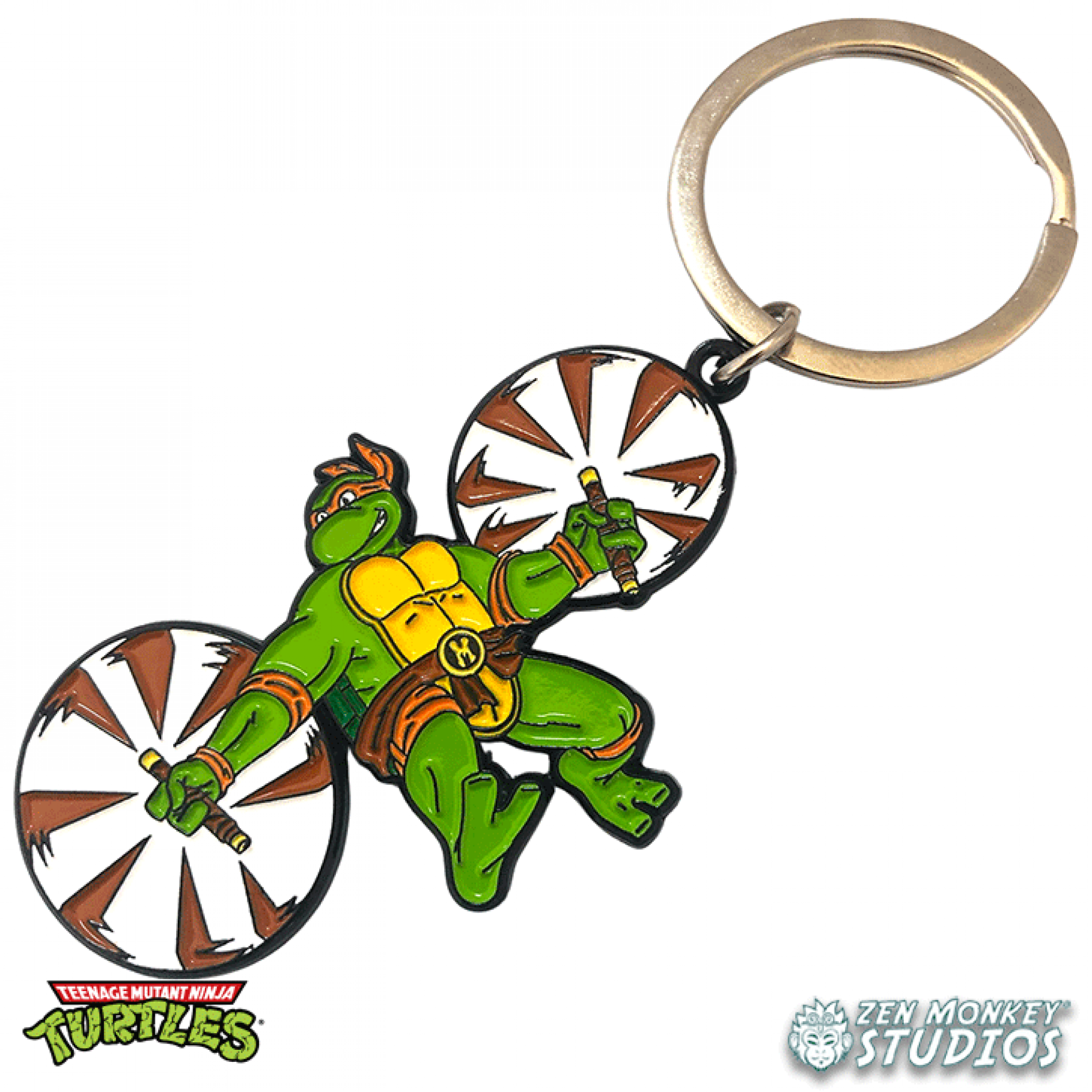 Leaping Michelangelo Teenage Mutant Ninja Turtles Keychain