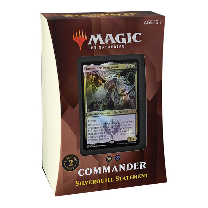 Magic The Gathering Strixhaven School Of Mages Commander Deck Silverquill Statement