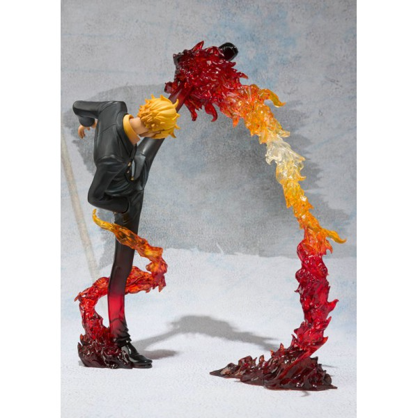 FIGUARTS ZERO ONE PIECE SANJI BATTLE VER DIABLE JAMBE FLAMBAGE SHOT