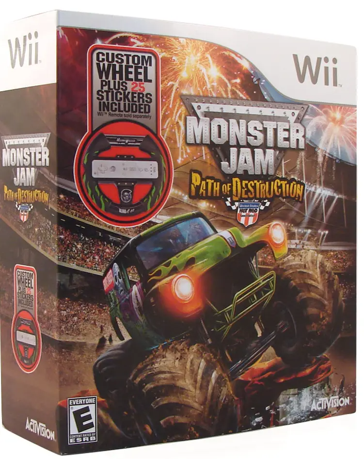 Monster Jam: Path of Destruction (w/ Wheel) Wii
