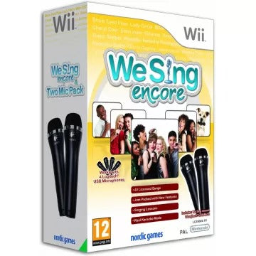 We Sing Encore with 2 microphones Wii