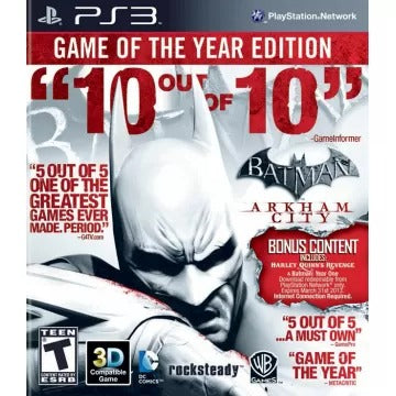 Batman: Arkham City (Game of the Year) PlayStation 3