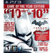 Batman: Arkham City (Game of the Year) PlayStation 3