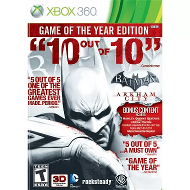 Batman: Arkham City (Game of the Year) Xbox 360