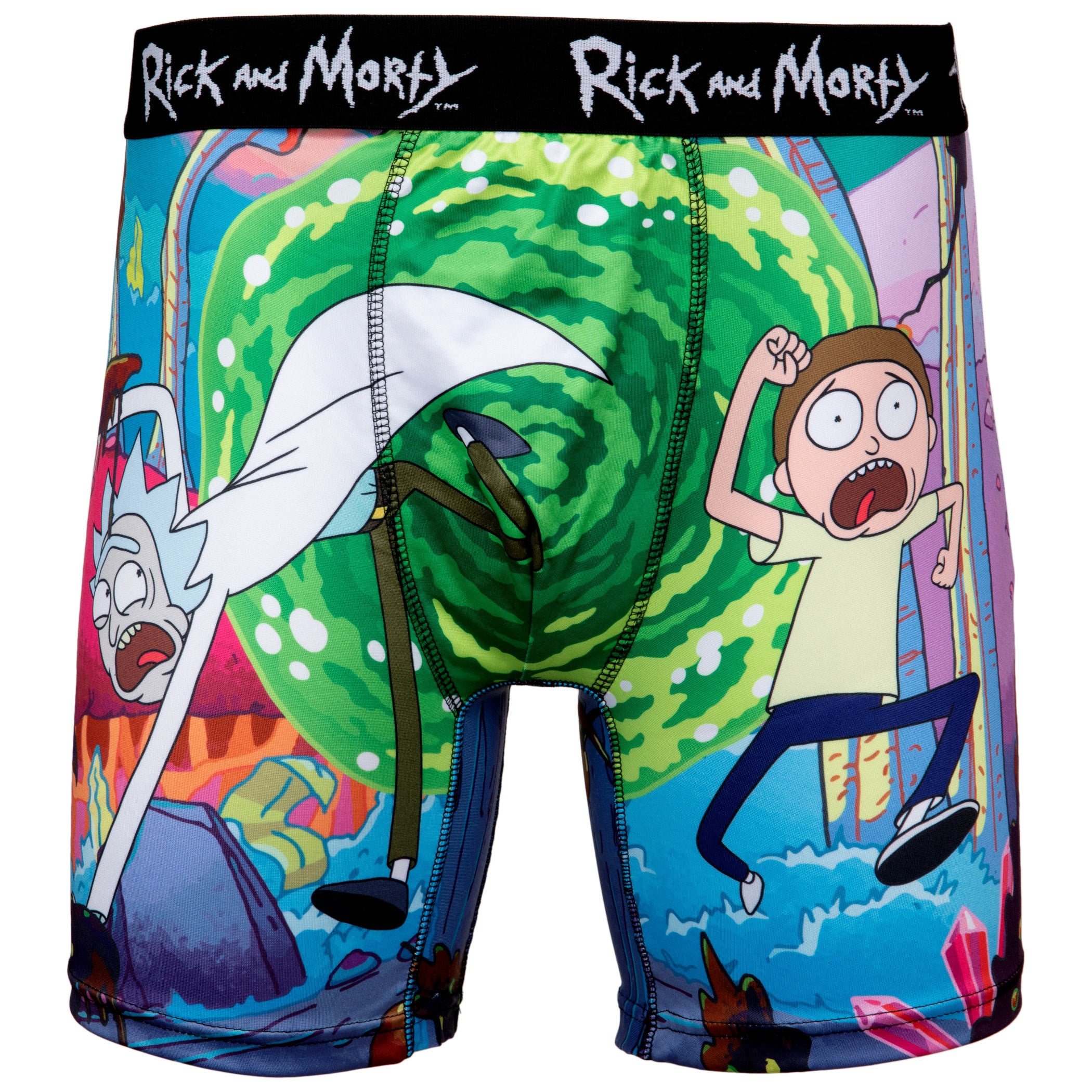 Rick and Morty Chased Out Of Portal Boxer Briefs