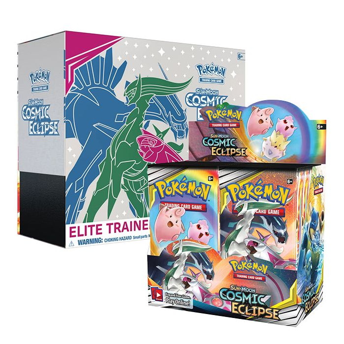 Pokemon Sun & Moon Cosmic Eclipse Booster Box & Elite Trainer Box