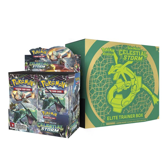 Pokemon Sun & Moon Celestial Storm Booster Box & Elite Trainer Box