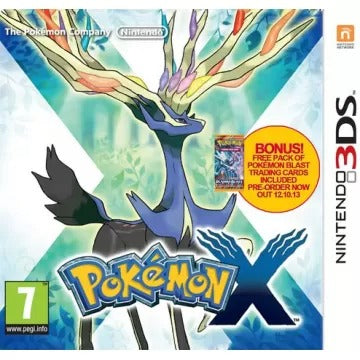 Pokemon X (Comes with Plasma Blast Game Cards) Nintendo 3DS
