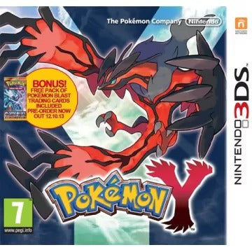 Pokemon Y (Comes with Plasma Blast Game Cards) Nintendo 3DS