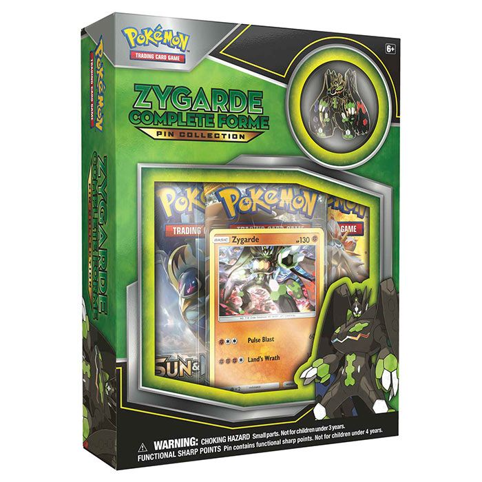 Pokemon Zygarde Complete Forme Pin Collection Box
