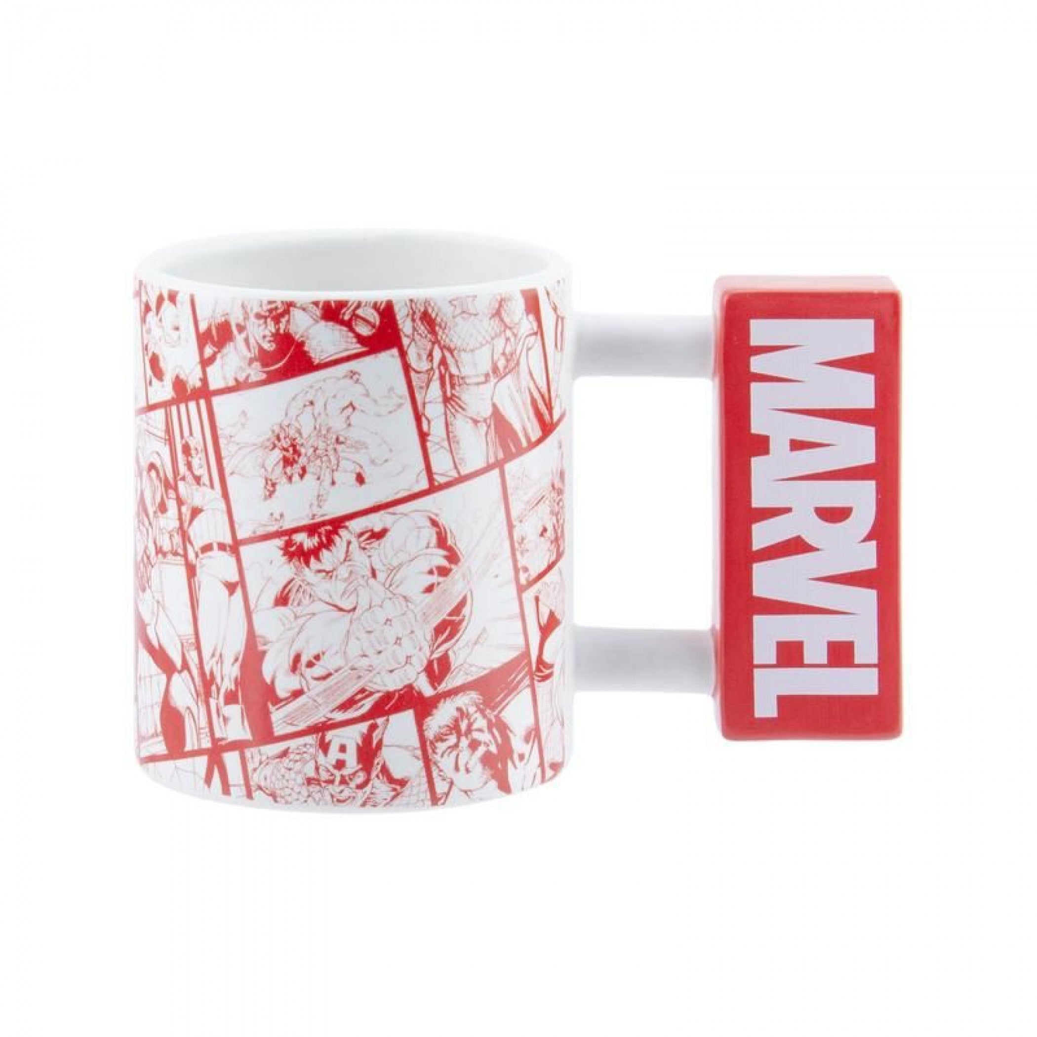 Marvel Logo and Comic Strips 15oz Ceramic Mug
