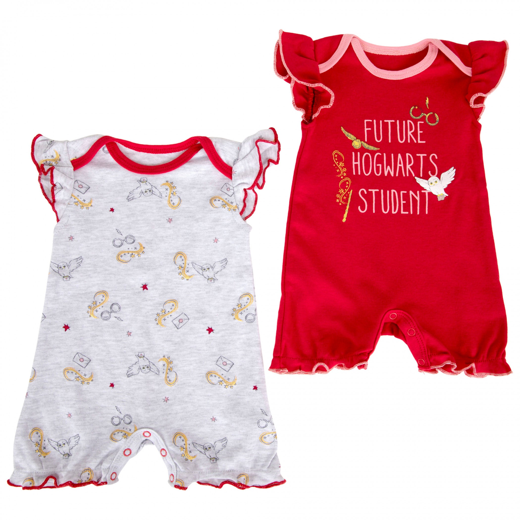 Harry Potter Future Hogwarts Student Infant 2-Pack Romper Bodysuit Set