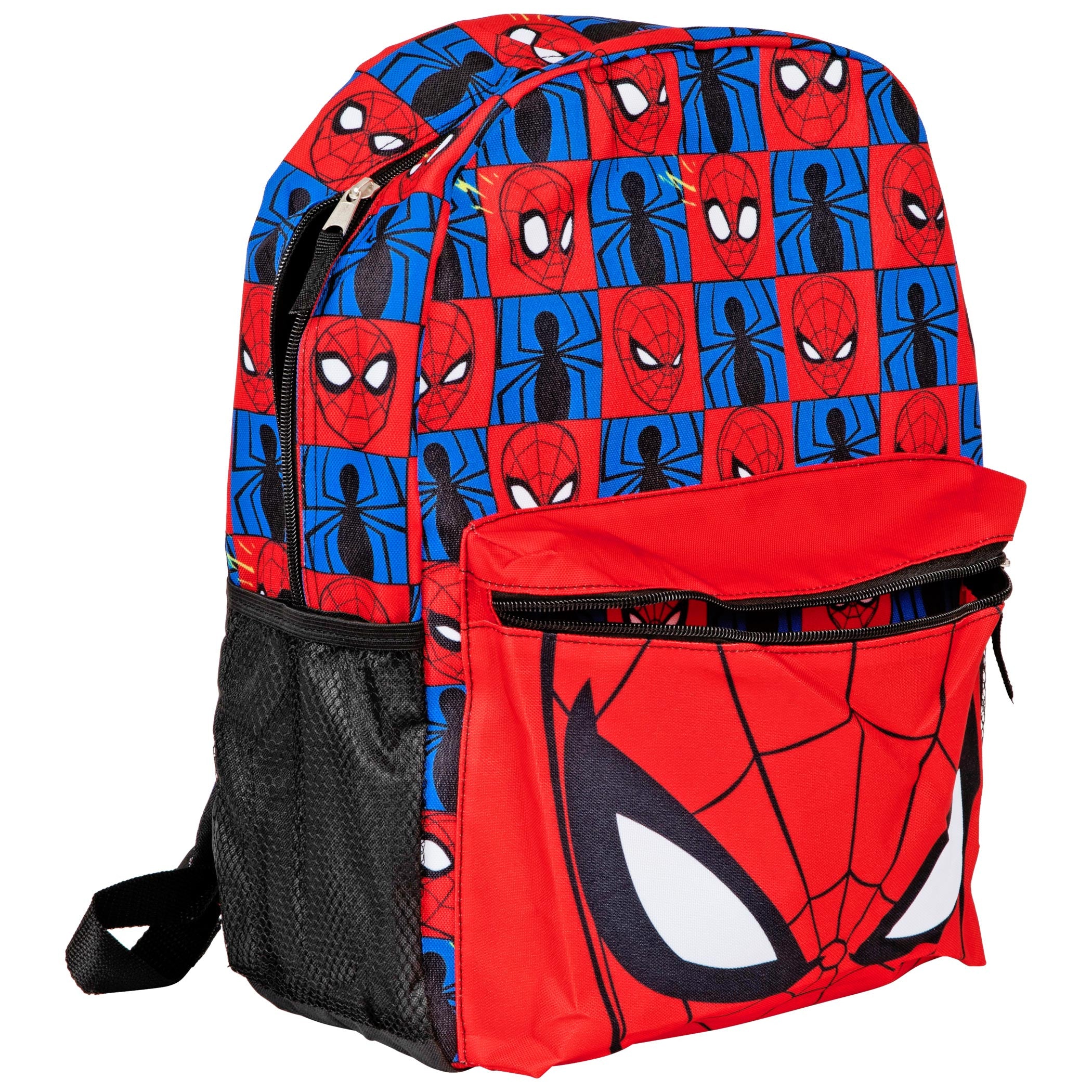 Marvel Comics Spider-Man Character Costume & Face 16" Padded Backpack