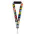 Star Wars Classic 16-Character Icon Pose Blocks Lanyard