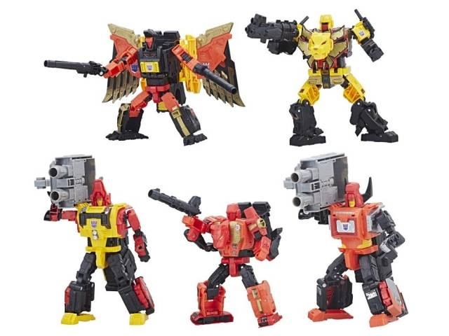 TRANSFORMERS GENERATIONS POWER OF THE PRIMES PREDAKING COMBINER SET OF 5 TITAN CLASS