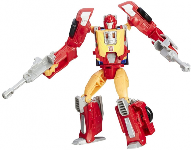 TRANSFORMERS GENERATIONS TITANS RETURN HOT ROD WITH FIREDRIVE DELUXE CLASS
