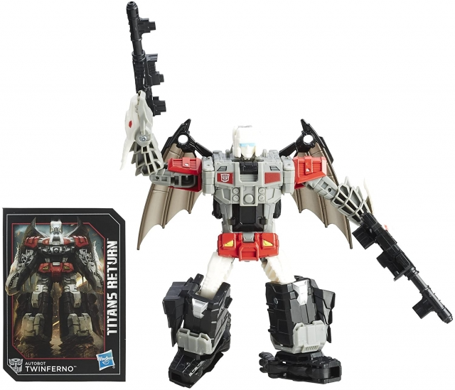 TRANSFORMERS GENERATIONS TITANS RETURN TWINFERNO WITH DABURU DELUXE CLASS