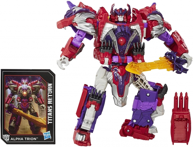 TRANSFORMERS GENERATIONS TITANS RETURN ALPHA TRION AND SOVEREIGN VOYAGER CLASS