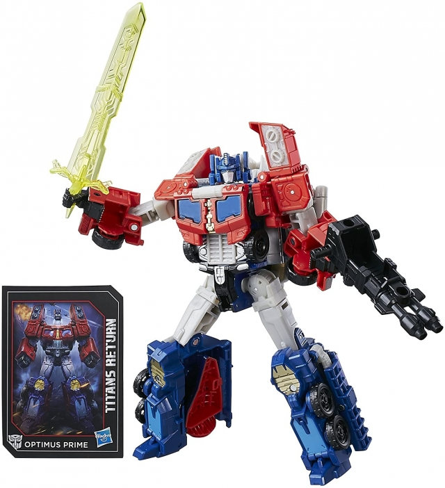 TRANSFORMERS GENERATIONS TITANS RETURN OPTIMUS PRIME AND DIAC VOYAGER CLASS