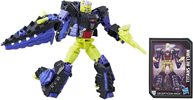 TRANSFORMERS GENERATIONS TITANS RETURN KROK AND GATORFACE DELUXE CLASS
