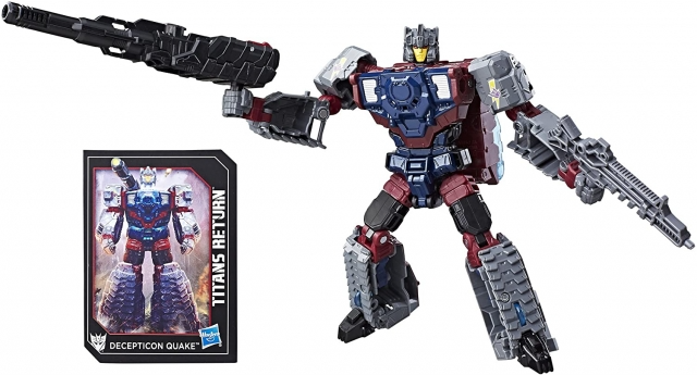 TRANSFORMERS GENERATIONS TITANS RETURN DECEPTICON QUAKE AND CHASM DELUXE CLASS