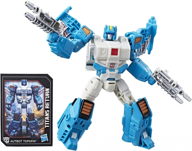 TRANSFORMERS GENERATIONS TITANS RETURN TOPSPIN AND FREEZEOUT DELUXE CLASS