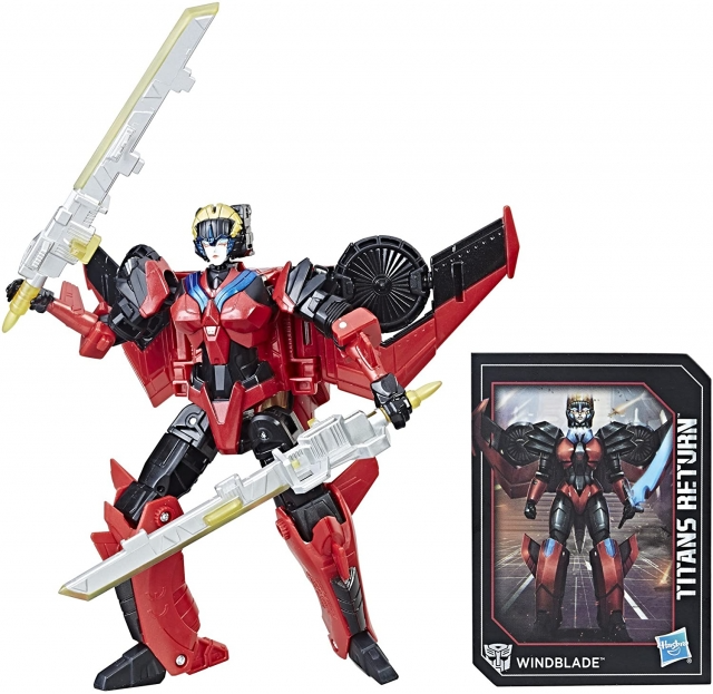 TRANSFORMERS GENERATIONS TITANS RETURN WINDBLADE AND SCORCHFIRE DELUXE CLASS