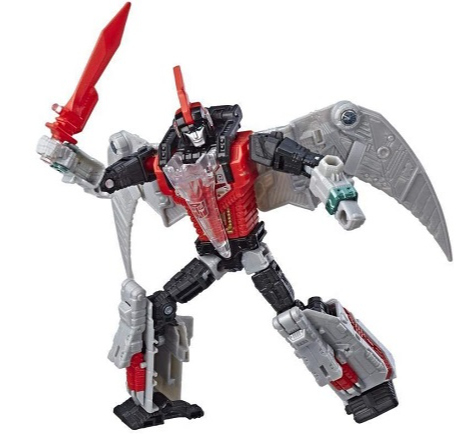 TRANSFORMERS GENERATIONS POWER OF THE PRIMES RED SWOOP DELUXE CLASS