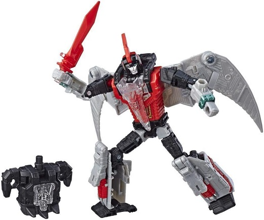 TRANSFORMERS GENERATIONS POWER OF THE PRIMES RED SWOOP DELUXE CLASS
