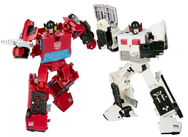 TRANSFORMERS GENERATIONS SELECTS WAR FOR CYBERTRON EARTHRISE CORDON AND SPIN-OUT SET OF 2 DELUXE CLASS