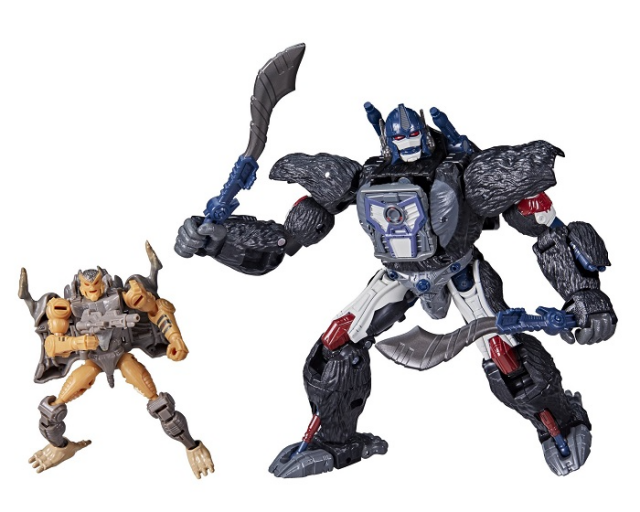 TRANSFORMERS GENERATIONS WAR FOR CYBERTRON TRILOGY OPTIMUS PRIMAL AND RATTRAP SET OF 2 NETFLIX EDITION