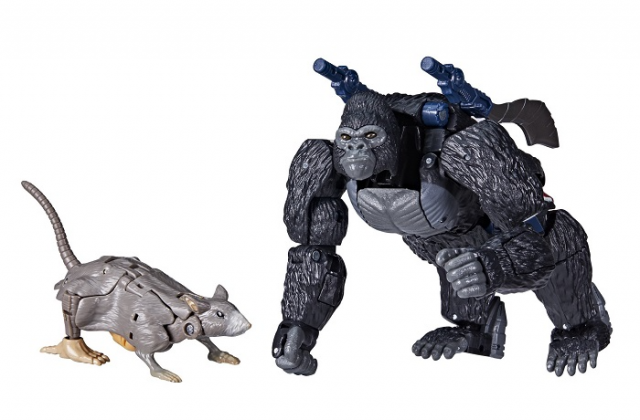 TRANSFORMERS GENERATIONS WAR FOR CYBERTRON TRILOGY OPTIMUS PRIMAL AND RATTRAP SET OF 2 NETFLIX EDITION